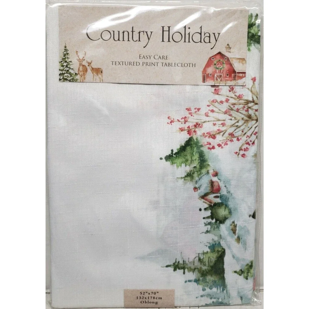 Printed Fabric Tablecloth 52